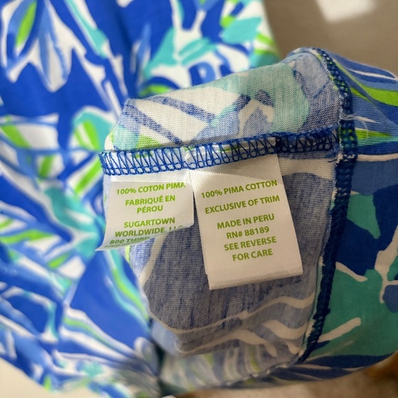 NWOT Lily Pulitzer Palmira V-Neck T-Shirt Dress XS - Picture 14 of 16
